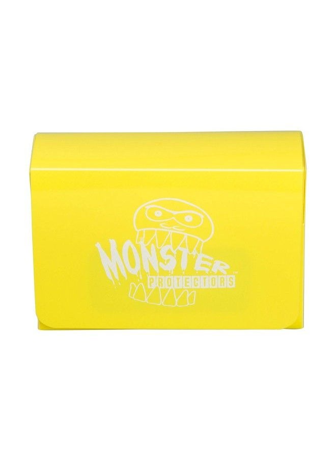 Monster Protectors Monster Magnetic Double Trading Card Deck Box(Yellow) 2 Removable Deck Sleeves Holds 150 Gaming Tcgs Compatible W/ Yugioh Mtg Magic The Gathering Pokémon Long Lasting Durable Riveted Construction  - Image 4