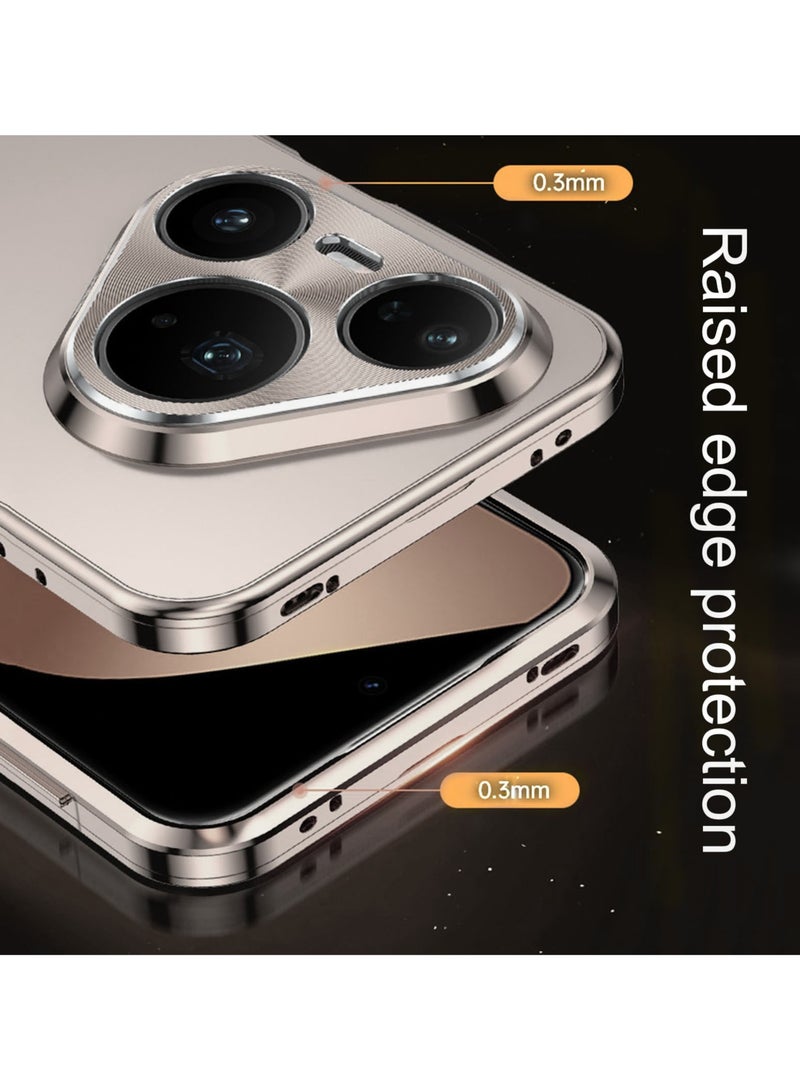 general Metal Frame Case Compatible with Huawei Pura 80 Pro/80 Pro Plus, Camera Protection Thin Shockproof Scratch-resistant Cover Magnetic Installation Housing - Image 3