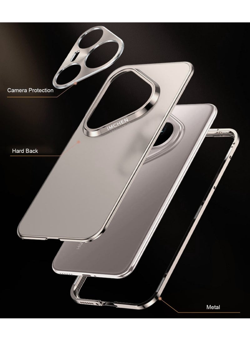 general Metal Frame Case Compatible with Huawei Pura 80 Pro/80 Pro Plus, Camera Protection Thin Shockproof Scratch-resistant Cover Magnetic Installation Housing - Image 4