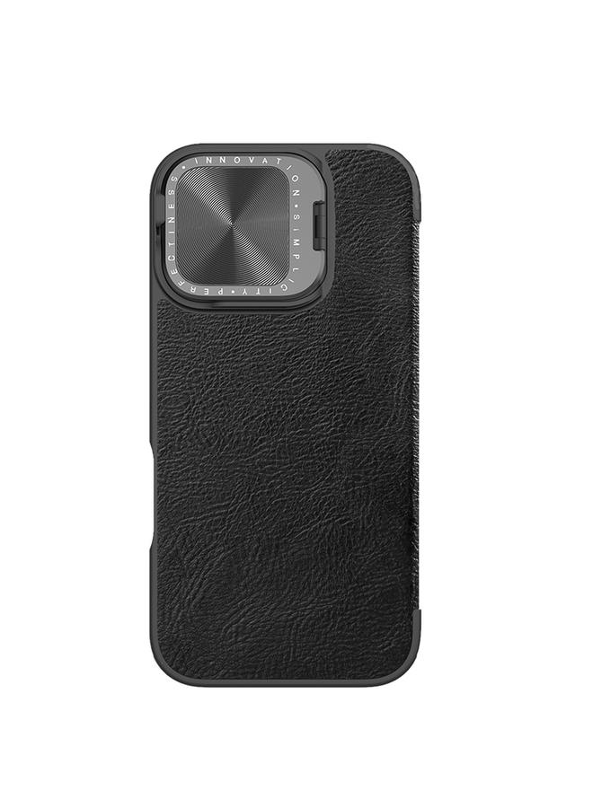 Nillkin Case For iPhone 16 Qin Prop Series Flip Camera Cover Design Leather Phone Case - Image 1