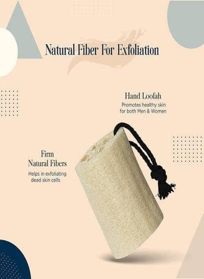 K3 ZONE Original Ridge Ground Fiber Natural Loofah with rope - Pack of 2 - Image 2