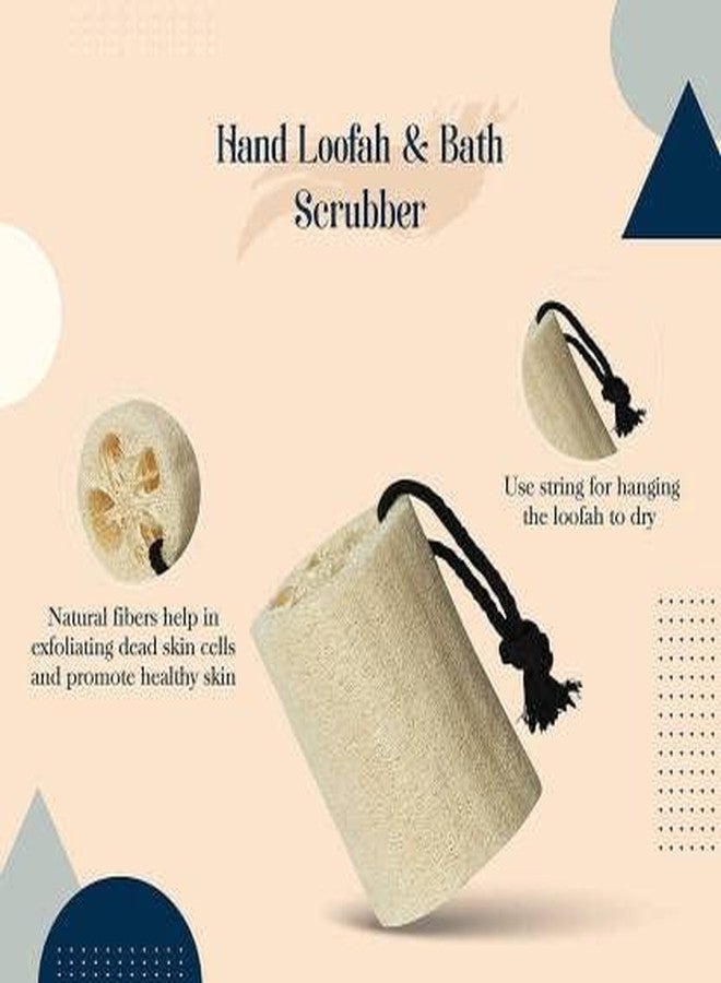 K3 ZONE Original Ridge Ground Fiber Natural Loofah with rope - Pack of 2 - Image 3