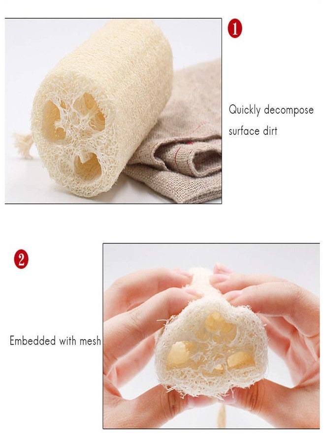 K3 ZONE Original Ridge Ground Fiber Natural Loofah with rope - Pack of 2 - Image 5