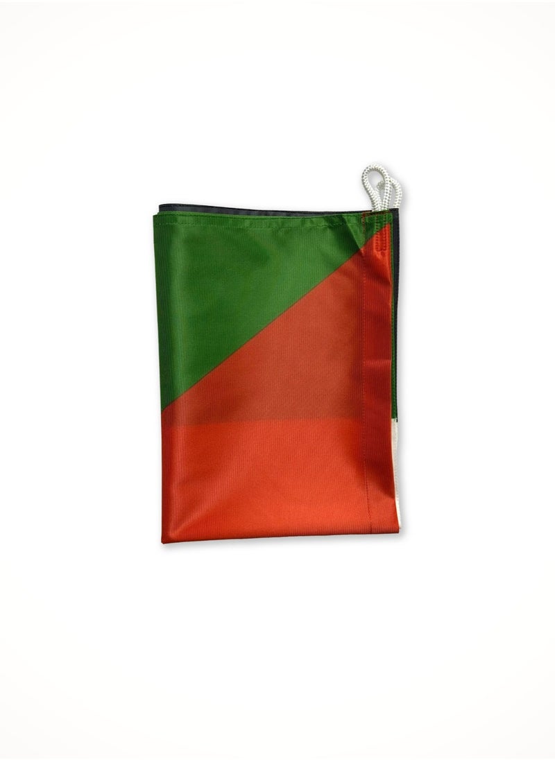 THE BABA - The State of Palestine Flag - SIZE 90X150CM (3X5FT) - SINGLE SIDED WITH BOTH SIDE VISIBILITY - WITH ROPES OR BRASS GROMMETS TO FLY - INDOOR AND OUTDOOR USE - Image 1