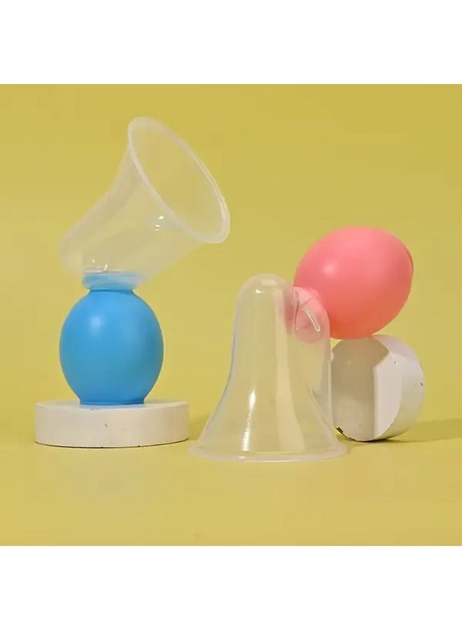 Portable Manual Breast Pump BPA Free No Electricity Needed Pink Wearable For Moms - Image 4