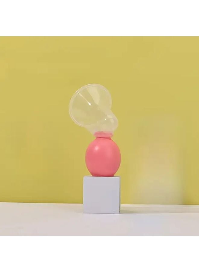 Portable Manual Breast Pump BPA Free No Electricity Needed Pink Wearable For Moms - Image 5
