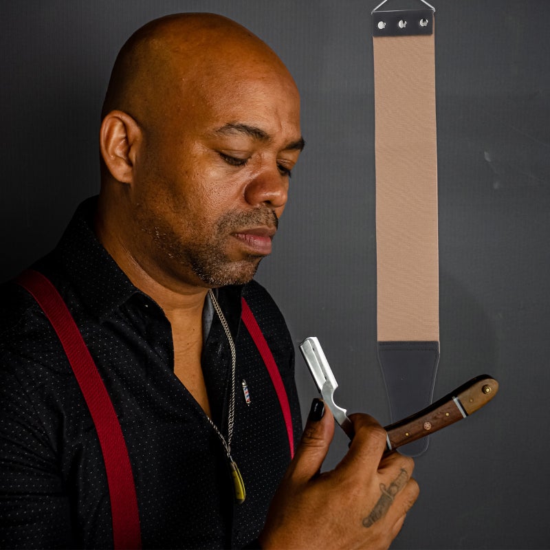 Sharpening Strop for Razor Blades, Dual-sided Manual Tool for Home and Barber Shop Use - Image 5