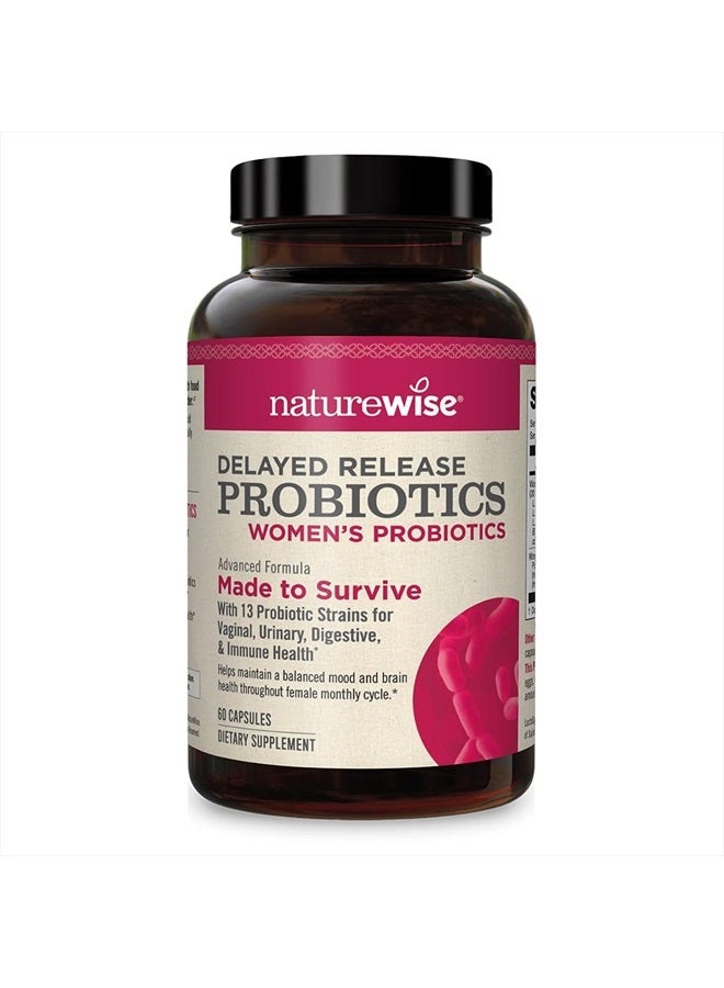 NatureWise Probiotics for Women | Time-Release Probiotic Supplement Comparable to 90 Billion CFU | Cranberry & D Mannose for Vaginal, Urinary, Digestive & Immune Health (Packaging May Vary) [1 Month] - Image 1