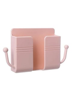 DIGI CORE 4 Pcs Wall Mount Phone Holder Phone Stand With Data Cable Receiving Hole Multi Purpose Phone Charging Dock with Adhesive Phone Holder For Shower Charging Compatible With iPhone and Android (Pink)  - Image 2