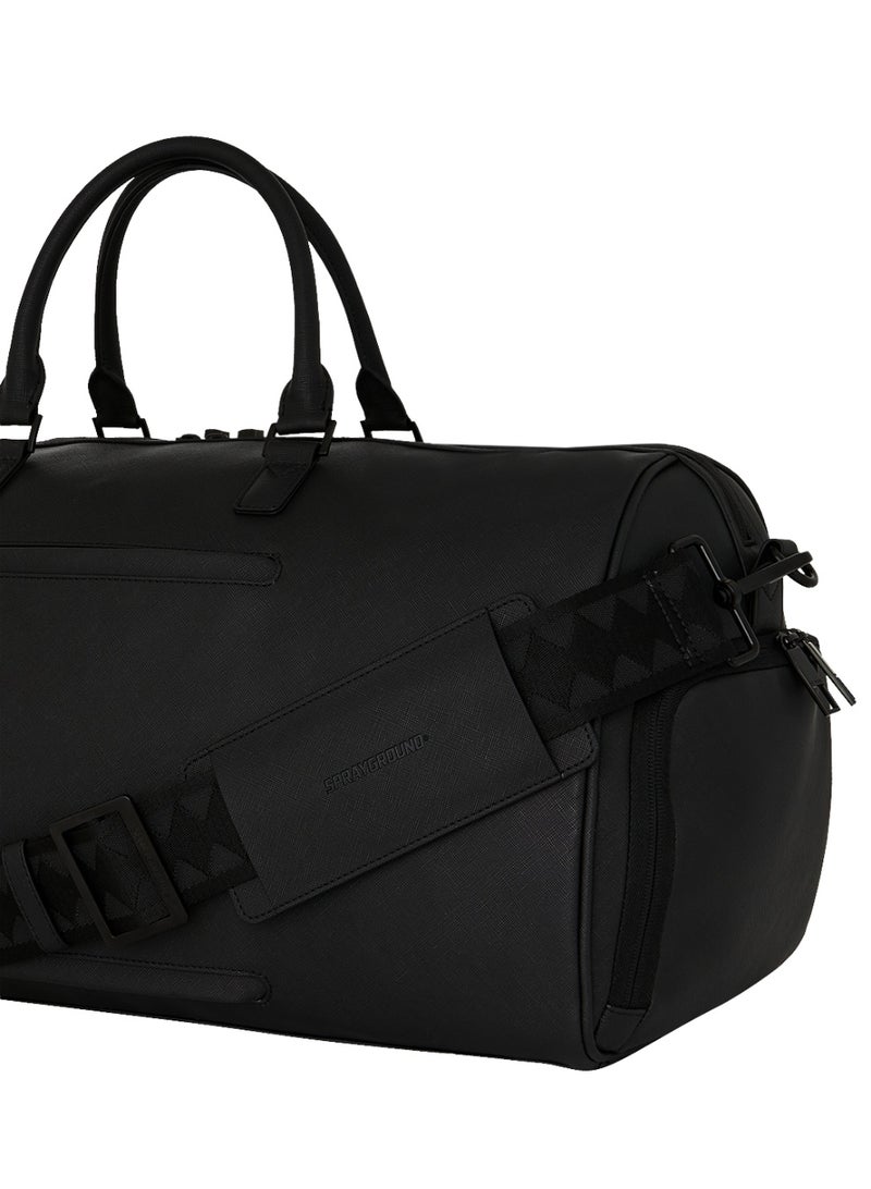 SPRAYGROUND BLACKED OUT EMBOSSED GOLD TOOTH DUFFLE - Image 5