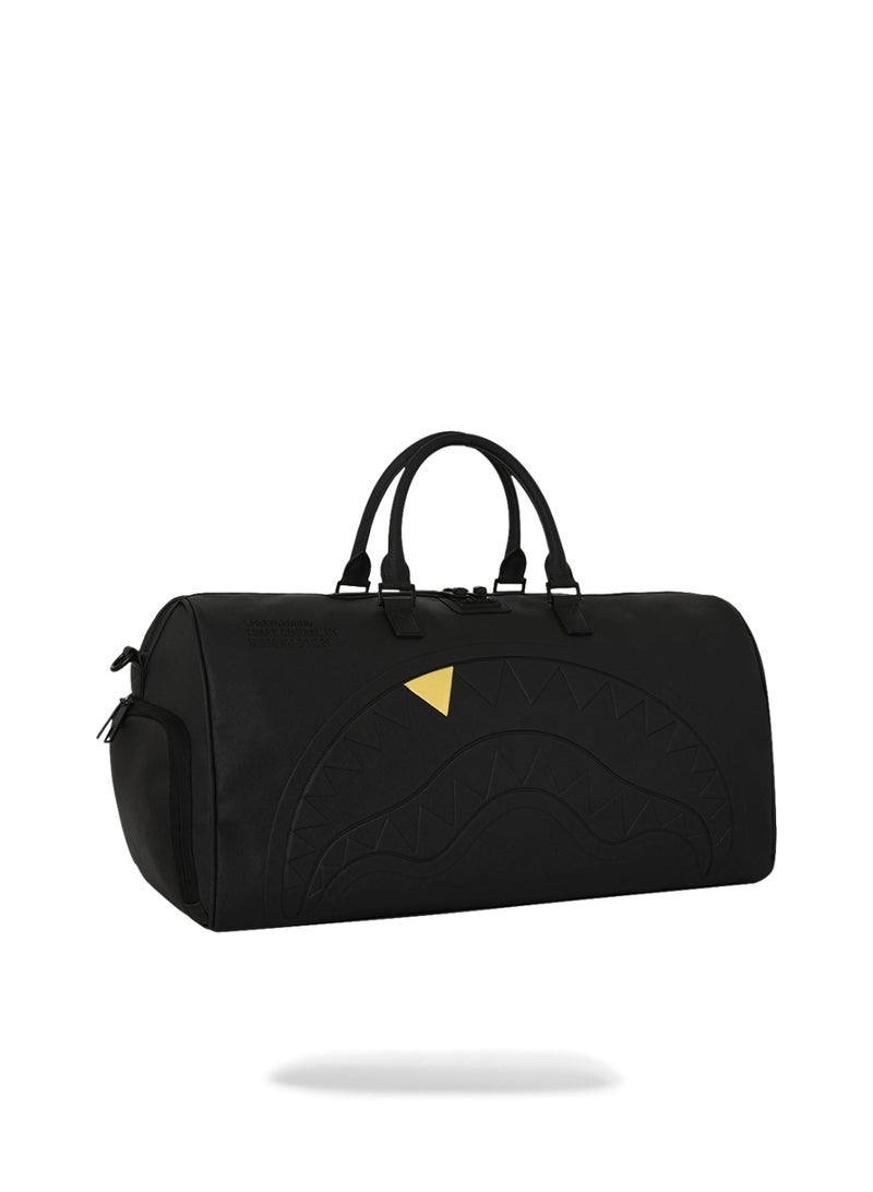 SPRAYGROUND BLACKED OUT EMBOSSED GOLD TOOTH DUFFLE - Image 2