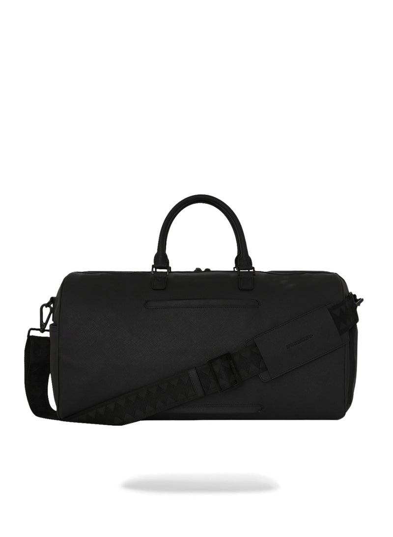 SPRAYGROUND BLACKED OUT EMBOSSED GOLD TOOTH DUFFLE - Image 4