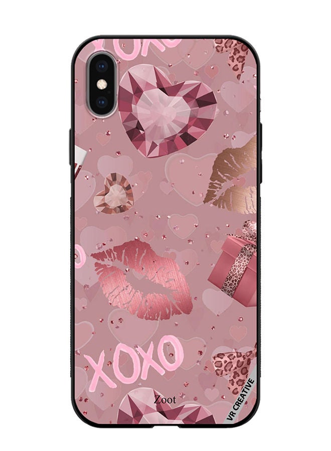 VR CREATIVE Protective Case Cover For Apple iPhone XS Max XOXO Design Multicolour - Image 1