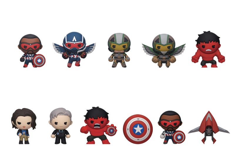 Captain America: Brave New World Series 1 â€“ 5" Collectible Bag Clip â€“ Blind Bag (ONE Random Figure) â€“ Marvel Superhero Keychain/Backpack Accessory | Official Licensed Merchandise