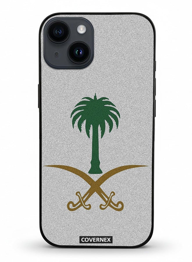 Covernex غطاء حماية آيفون 14 من أبل مزخرف بشعار المملكة العربية السعودية - Image 2