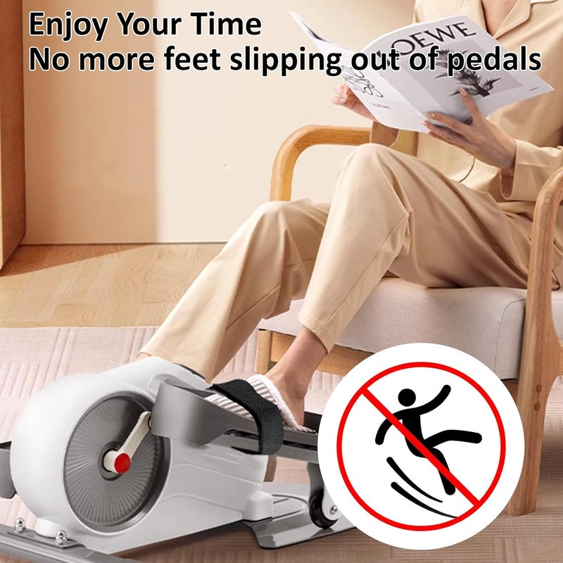 XNBXYS 4 Pcs Ellipse Leg Exerciser Machine Pedal Straps, Suitable for Under Desk Elliptical Peddler Foot & Leg Pedal Exercixer for Seniors Fitness Home Sports Accessories - Image 3