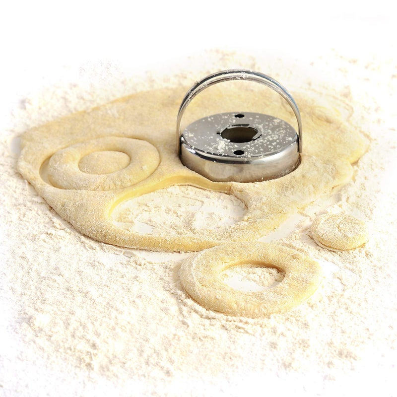 Norpro Stainless Steel Donut/Biscuit/Cookie Cutter with Removable Center 2.75in/7cm - Image 2