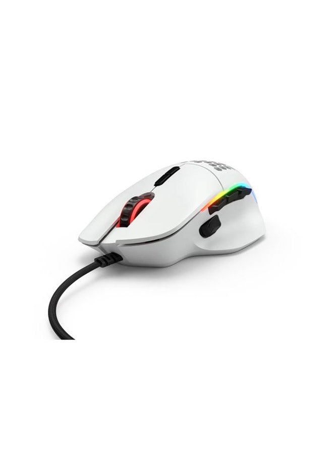 Glorious Gaming Mouse - Model I 69 g Superlight Honeycomb Mouse, Matte White Mouse - 9 Customizable Buttons - Image 1