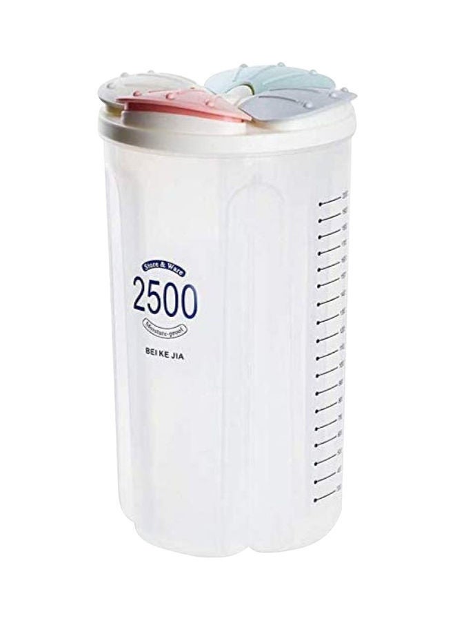 NIBEMINENT Airproof Seal Jar Large Food Container Multicolour 2500ml - Image 1