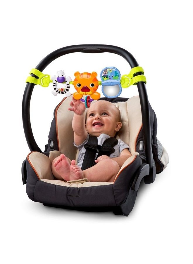 Bright Starts Take Along Musical Carrier Activity Toy Bar, Ages Newborn +, Multi-Color 