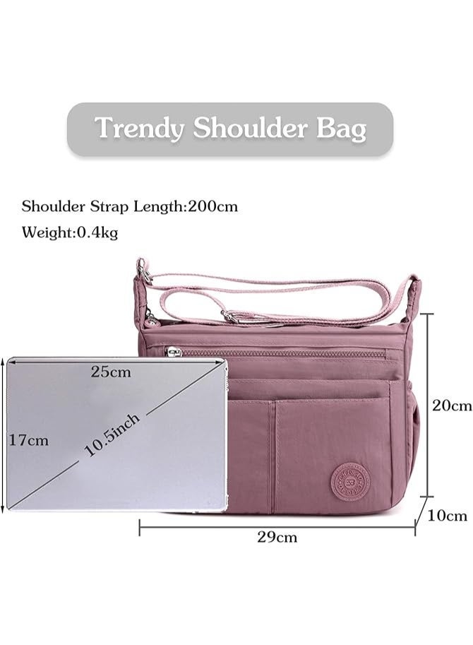 Lightweight Shoulder Bag Women's Shoulder Bags Sling Shoulder Bag Waterproof Nylon for Travel School Sports Shopping Crossbody Bag - Image 2