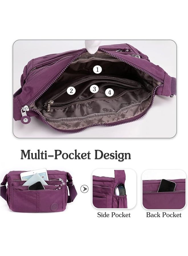 Lightweight Shoulder Bag Women's Shoulder Bags Sling Shoulder Bag Waterproof Nylon for Travel School Sports Shopping Crossbody Bag - Image 5