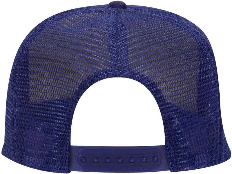 OTTO Polyester Foam Front 5 Panel High Crown Mesh Back Trucker Hat - Image 2