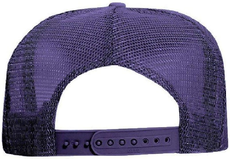 OTTO Polyester Foam Front 5 Panel High Crown Mesh Back Trucker Hat - Image 4