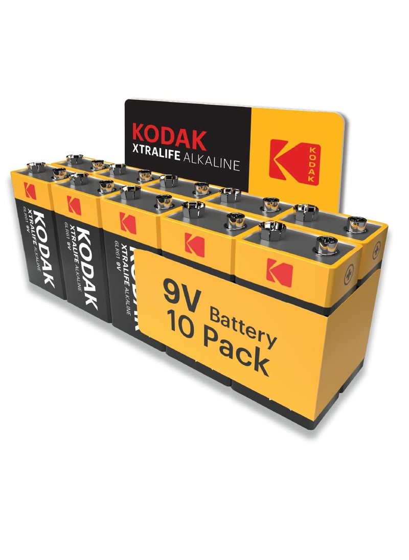 Kodak - Kodak | 9V Batteries | Smoke Alarm PP3 9 Volt Square Battery | 10 Pack - Image 1
