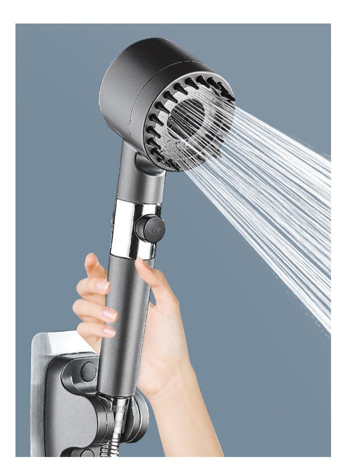 MIXDE Filtered Shower Head with Handheld, High Pressure Water Flow and Multiple Spray Modes Shower Head with Filter, Power Wash for Hard Water, Showerhead with ON/OFF Switch for Pets Bath - Image 1