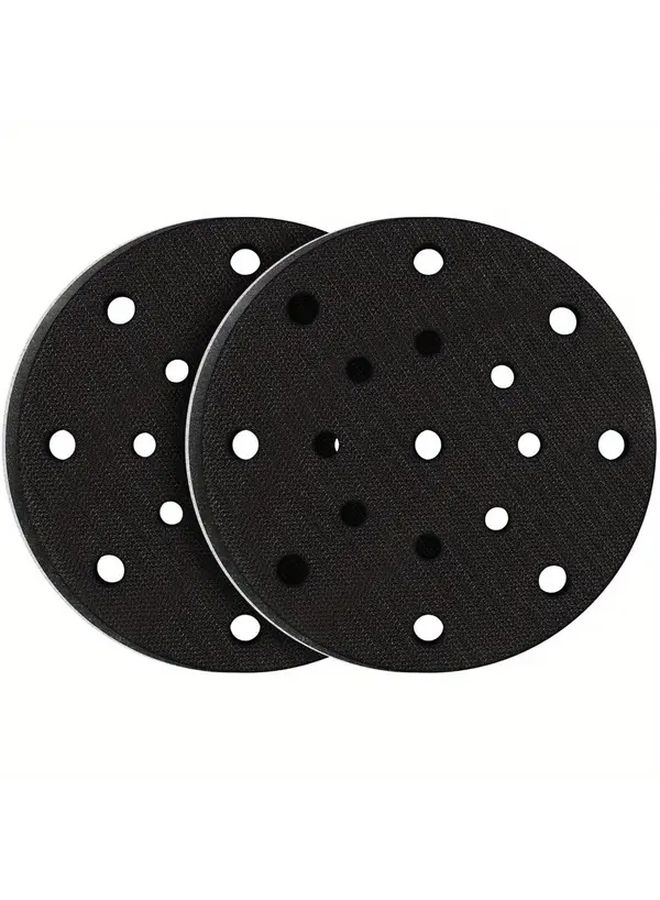 2Pcs 150mm Soft Grinding Pad 17 Hole Vacuum Interface Flexible Foam Cushion Layer for Sander Polisher - Image 1