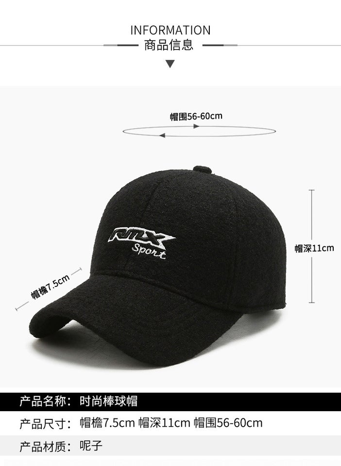Elderly Men Cap Winter Twill Fleece Ear Protection Warm Cotton Hat - Image 3