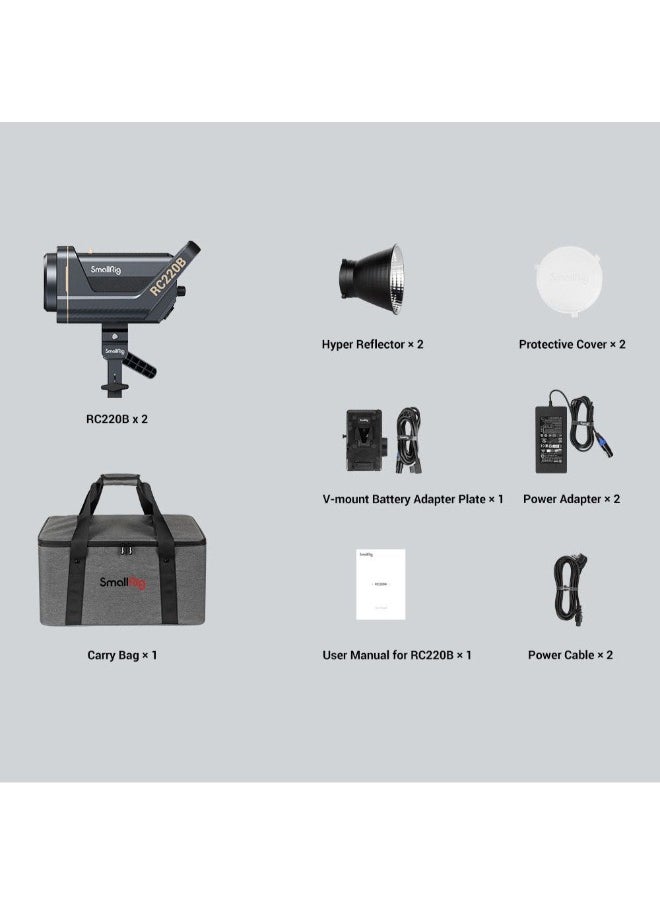 SMALLRIG SmallRig RC220B 2 COB Light Kit  - Image 2
