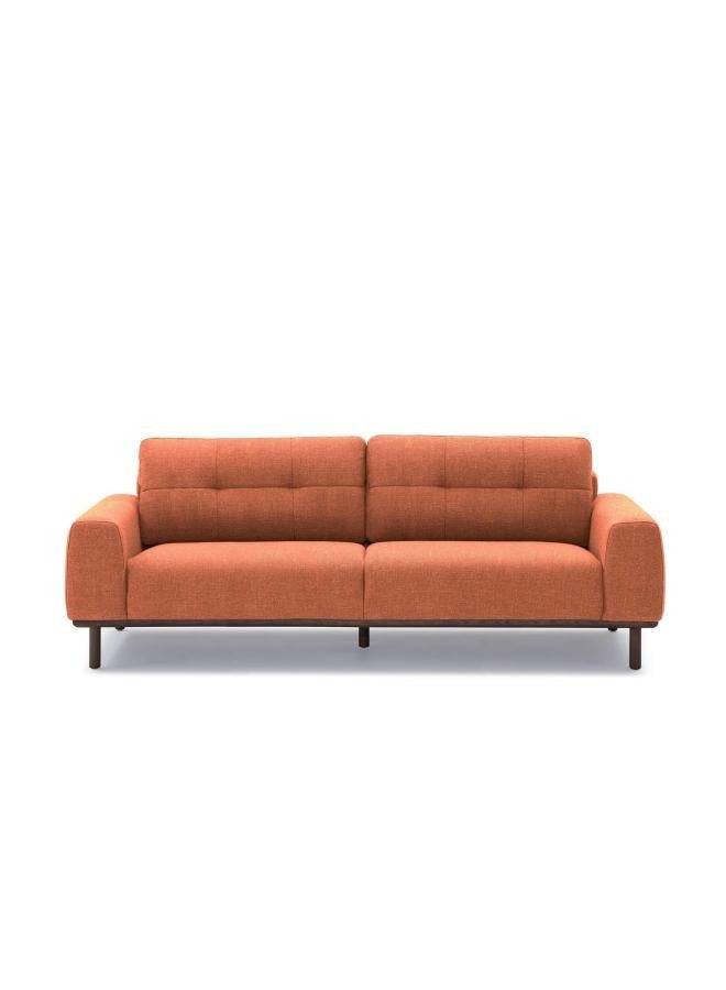 LOFT FRIEND, SOFA 2.5 SEAT, 230X94X84, FABRIC, COPPER WITH WALNUT LEGS 582/HIM20. - Image 2