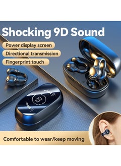 General Wireless Bluetooth earbuds, open-ear earbuds, sports earbuds, clip-on headphones, noise cancellation, waterproof, Hi-Fi sound quality, suitable for playing games, listening to music (LED display)  - Image 4