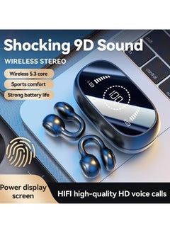 General Wireless Bluetooth earbuds, open-ear earbuds, sports earbuds, clip-on headphones, noise cancellation, waterproof, Hi-Fi sound quality, suitable for playing games, listening to music (LED display)  - Image 2
