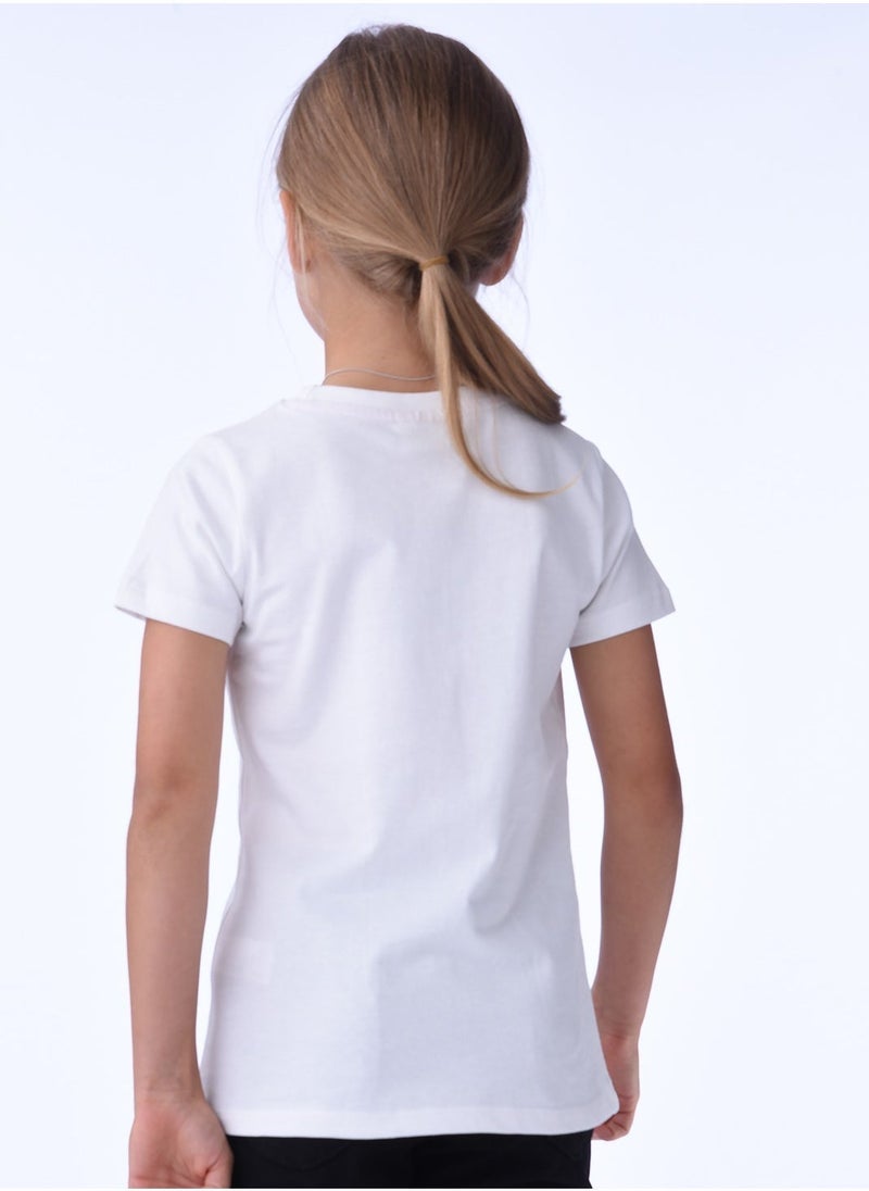 Victor and jane Girls T-shirt - Offwhite - Image 4