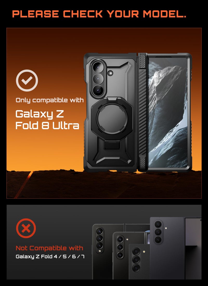SUPCASE for Galaxy Z Fold 8 Ultra Case, Glass & Privacy Screen Protectors - Image 2