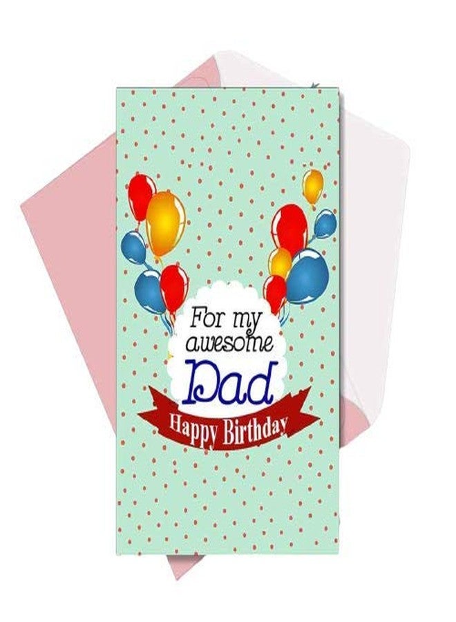 Alwaysgift For My Awesome Dad Happy Birthday Greeting Card - Image 1