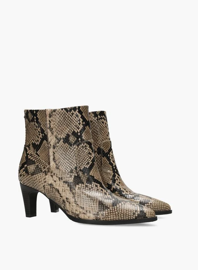 مكس Women Arlana Animal Print Heeled Ankle Boots