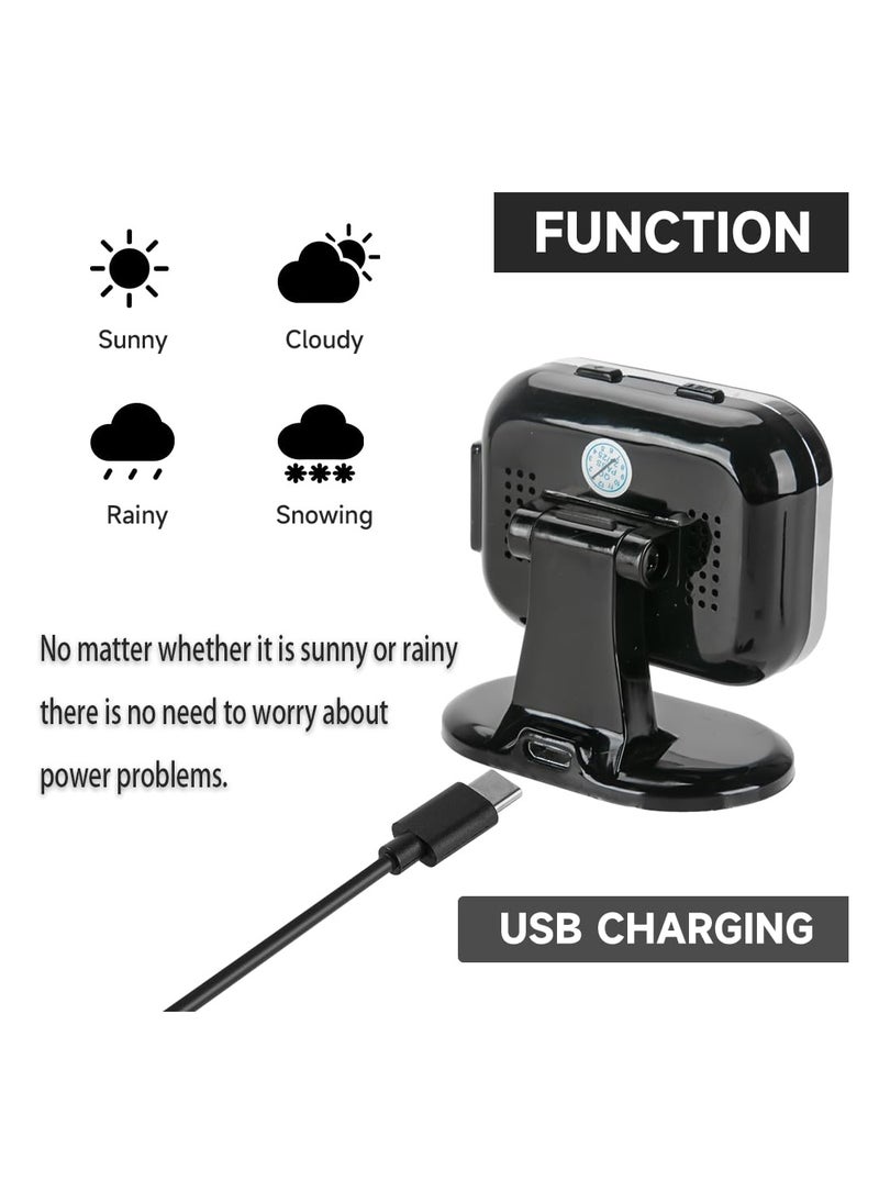 SYOSI Tire Pressure Monitoring System, TPMS USB Charger Monitor with 4 Sensors & 5 Alarm Modes, Colorful LCD Display, Real-time Monitoring Pressure and Temperature, Easy to Install, Ideal for RV SUV MPV  - Image 3