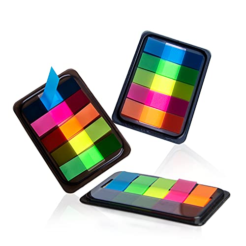 Golcellia 300 Pcs, Transparent Sticky Notes, Page Markers, Sticky Tabs, Label Stickers, Pop Up Index Tabs, Flags Stickers - Image 1