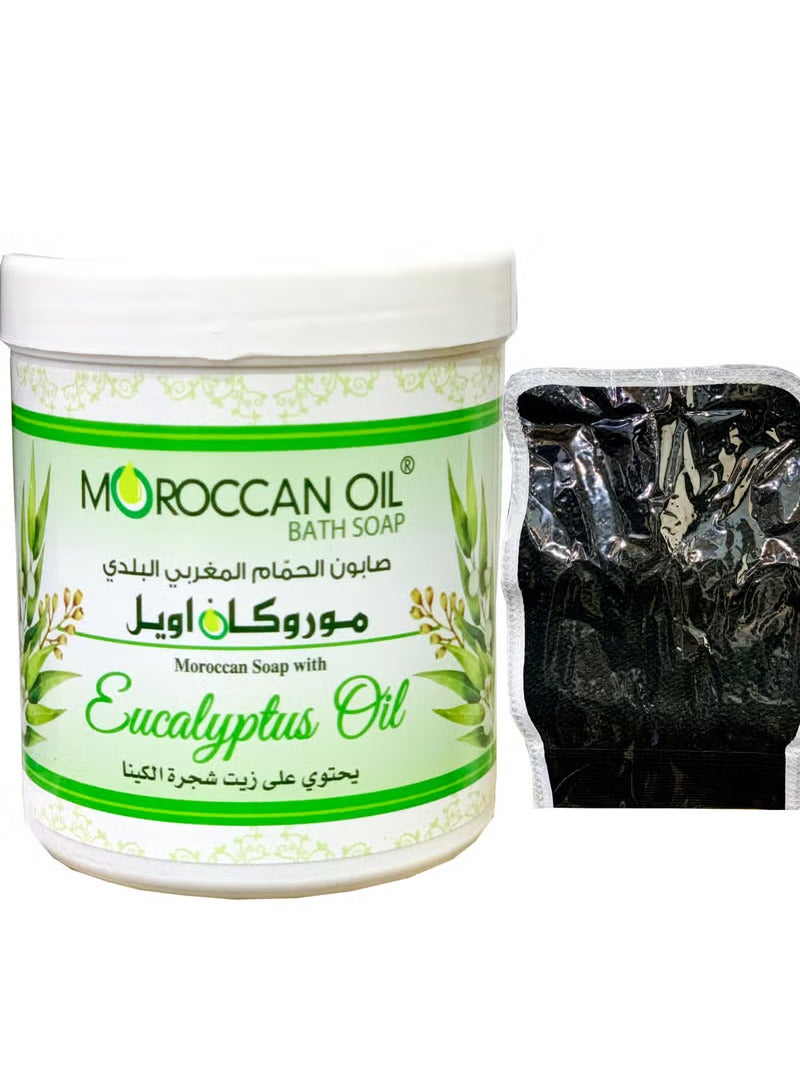 موروكان أويل صابون حمام مغربي بزيت شجرة الكينا 250 مل - Image 1