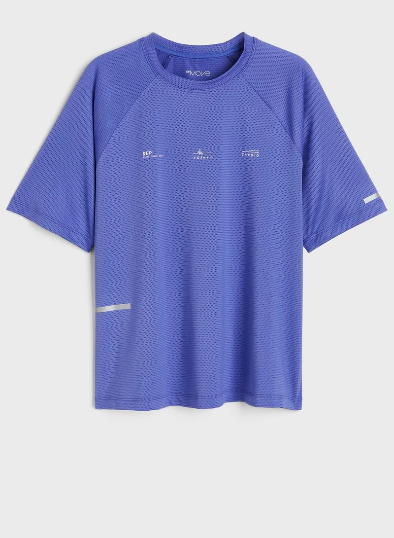 اتش اند ام Round Neck Top