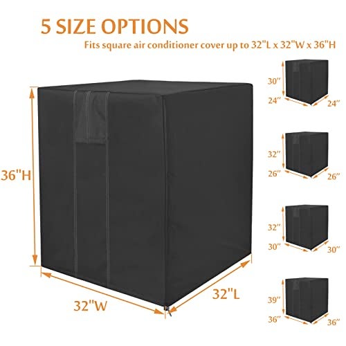 Foozet Central Air Conditioner Covers for Outside Units 32"L x 32"W x 36"H - Image 2