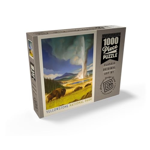 MyPuzzle.com MyPuzzle Yellowstone National Park Wonderland Vintage Poster Premium 1000 Piece Jigsaw Puzzle for Adults - Image 5