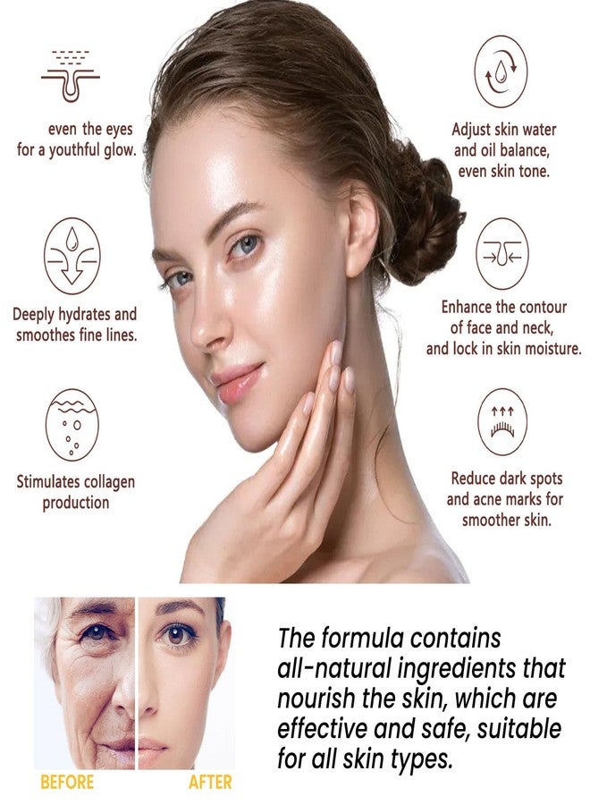 Grospe Rice Cream for Face,Rice Raw Pulp Face Cream for Moisturizing Skin,Shrink Pores,Anti Aging Smoth Fine Line,Restore Skin Elasticity - Image 4