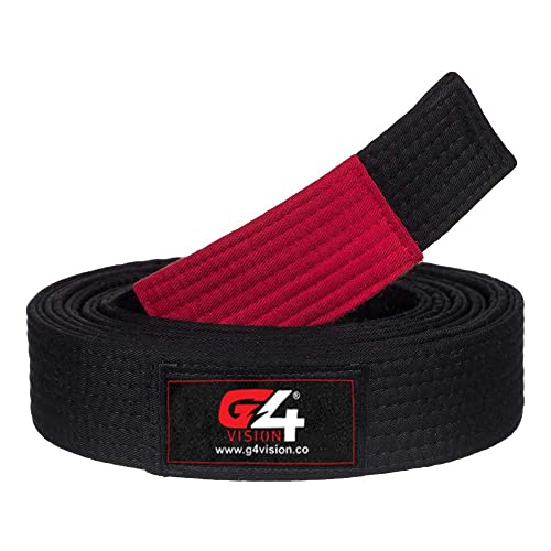 G4 VISION G4 Jiu Jitsu BJJ Belts Brazilian Adult A1 A2 A3 A4 Black Brown Purple Blue White (Black, A1) - Image 2