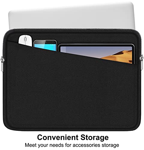 AREYLO 15.6 inch Laptop Sleeve, Durable Computer Carrying Bag Protective Case Briefcase Handbag with Front Pocket, Slim Cover for 15-16 Inch HP, Dell, Lenovo, Asus, Notebook, Black - Image 3