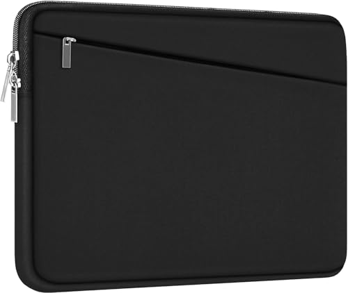 AREYLO 15.6 inch Laptop Sleeve, Durable Computer Carrying Bag Protective Case Briefcase Handbag with Front Pocket, Slim Cover for 15-16 Inch HP, Dell, Lenovo, Asus, Notebook, Black - Image 1
